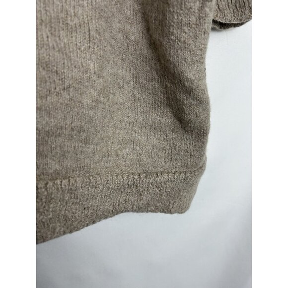 Lauren Manoogian Women’s 100% Baby Alpaca Open Front Cardigan Sweater Beige O/S - Picture 10 of 12